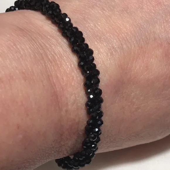 Torsade Black Spinel bracelet 7.25” - Picture 4 of 4